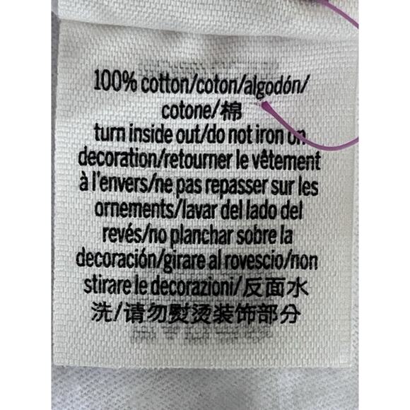 VS Pink Logo Lace Back Cut Out Long Sleeve White Shirt Size Large Athleisure - Picture 5 of 8